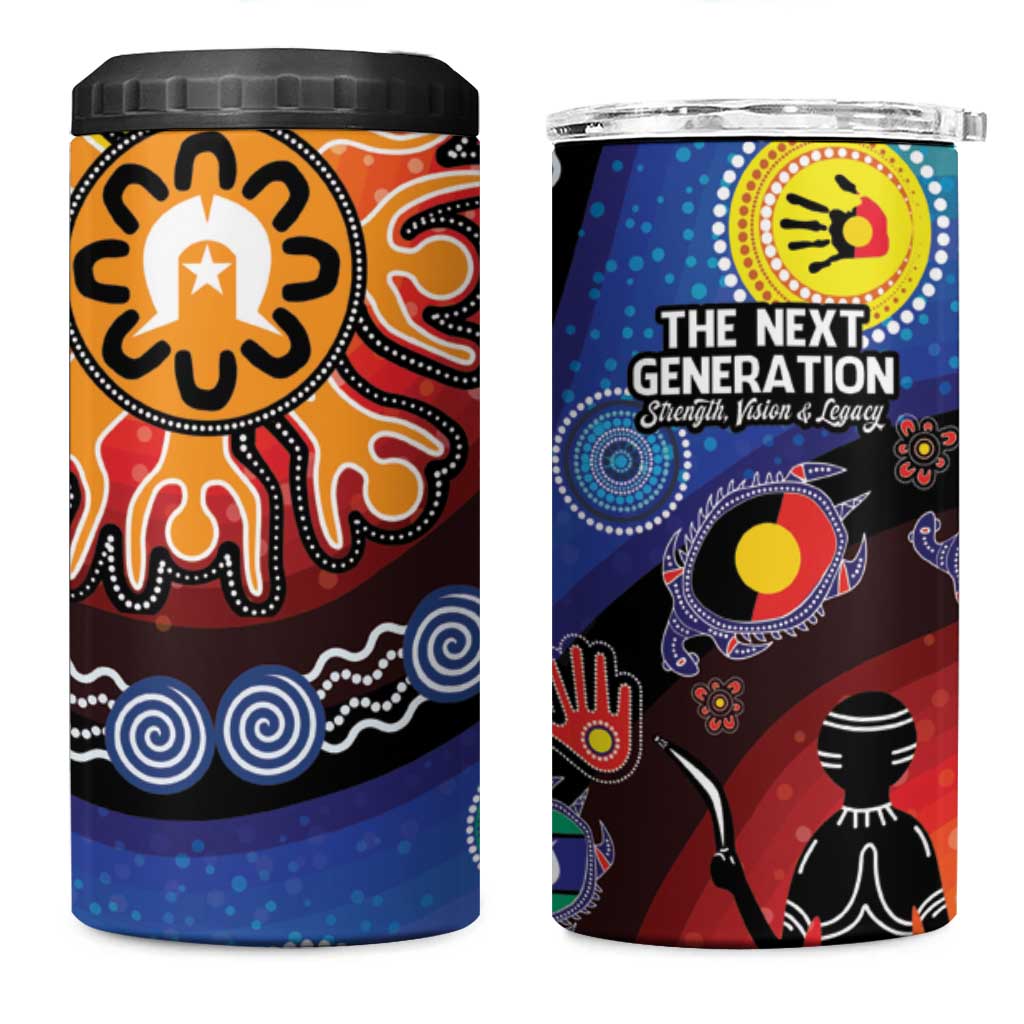 NAIDOC 2025 Our Voices Their Legacy 4 in 1 Can Cooler Tumbler