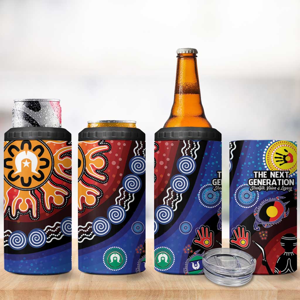 NAIDOC 2025 Our Voices Their Legacy 4 in 1 Can Cooler Tumbler