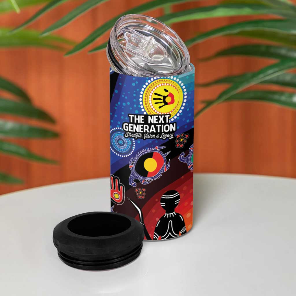 NAIDOC 2025 Our Voices Their Legacy 4 in 1 Can Cooler Tumbler