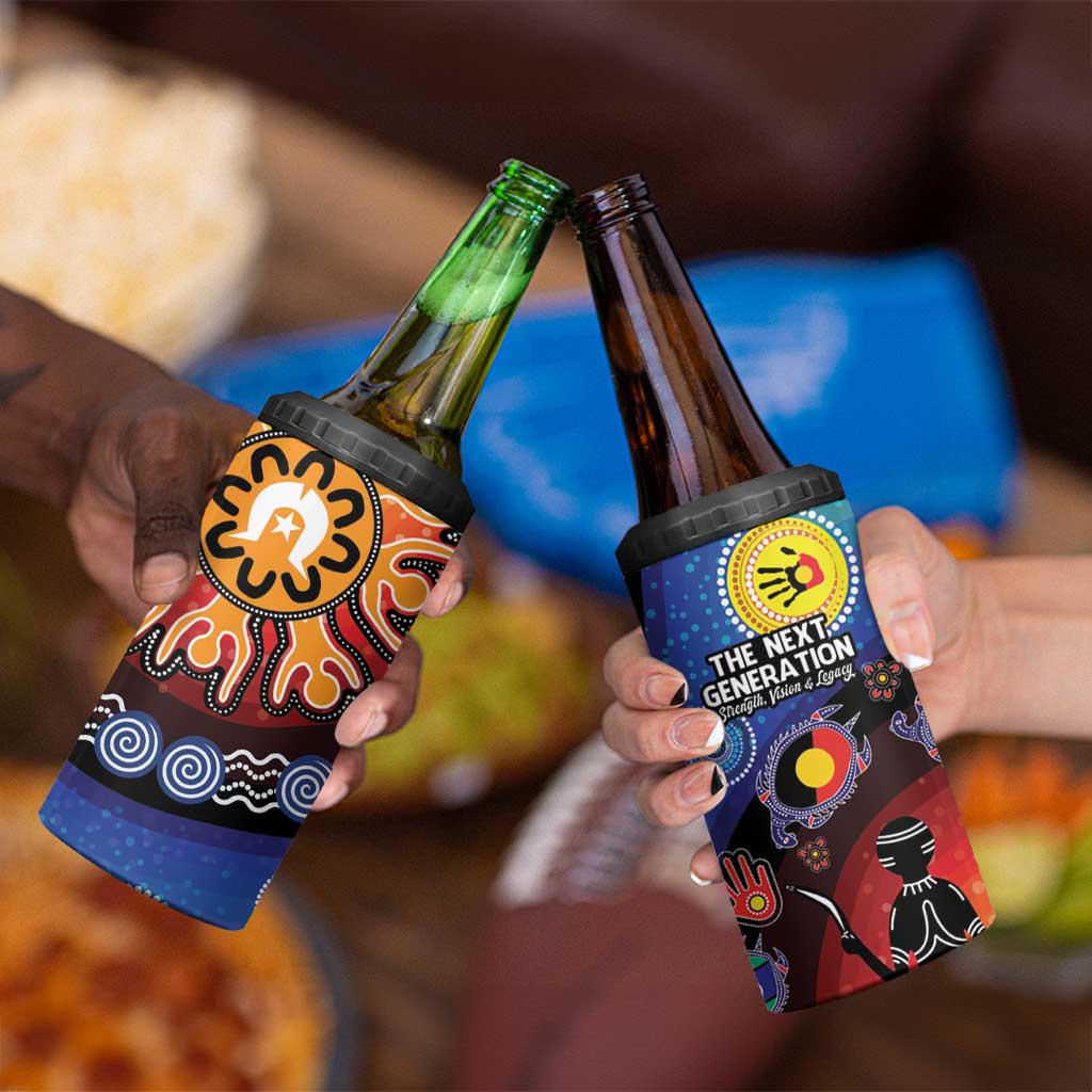NAIDOC 2025 Our Voices Their Legacy 4 in 1 Can Cooler Tumbler