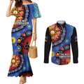 NAIDOC 2025 Our Voices Their Legacy Couples Matching Mermaid Dress and Long Sleeve Button Shirt