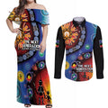 NAIDOC 2025 Our Voices Their Legacy Couples Matching Off Shoulder Maxi Dress and Long Sleeve Button Shirt