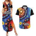 NAIDOC 2025 Our Voices Their Legacy Couples Matching Summer Maxi Dress and Hawaiian Shirt