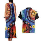 NAIDOC 2025 Our Voices Their Legacy Couples Matching Tank Maxi Dress and Hawaiian Shirt