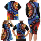 NAIDOC 2025 Our Voices Their Legacy Family Matching Long Sleeve Bodycon Dress and Hawaiian Shirt