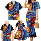 NAIDOC 2025 Our Voices Their Legacy Family Matching Mermaid Dress and Hawaiian Shirt