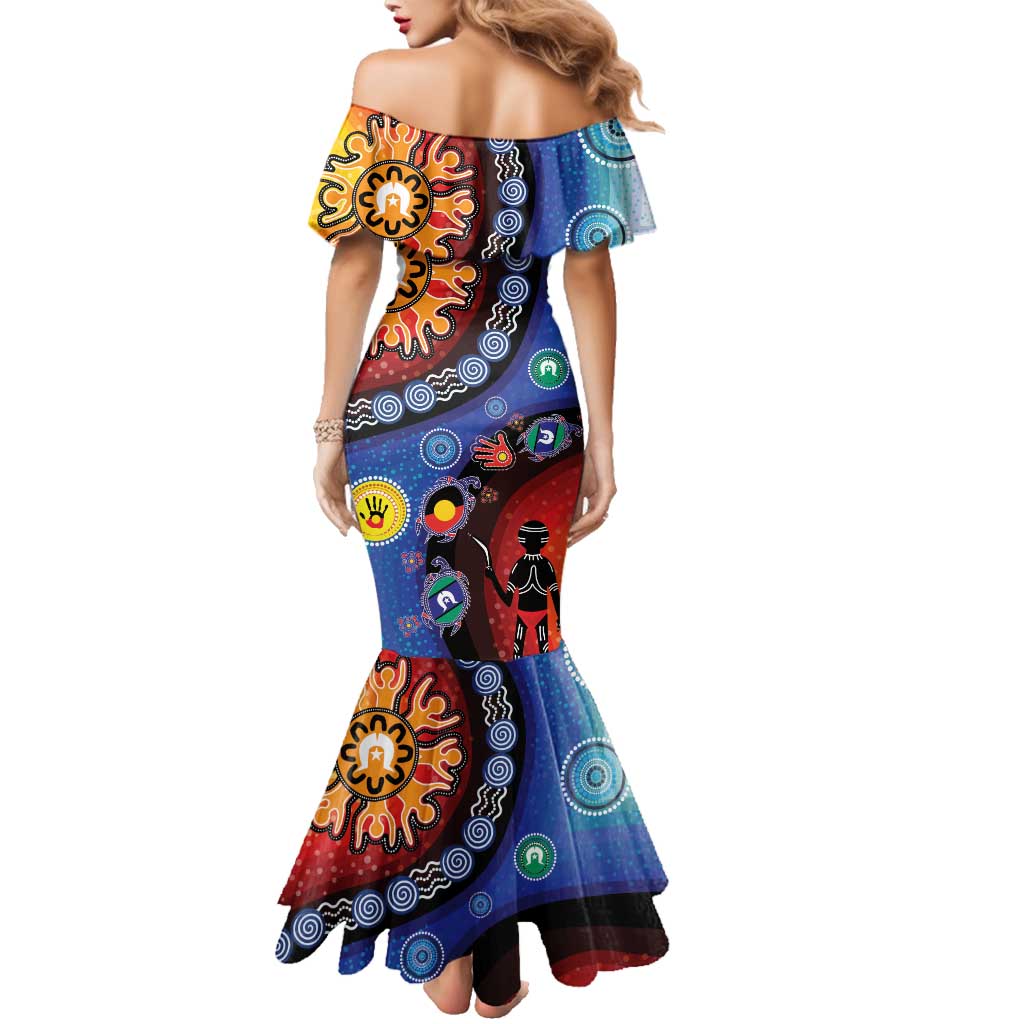 NAIDOC 2025 Our Voices Their Legacy Family Matching Mermaid Dress and Hawaiian Shirt