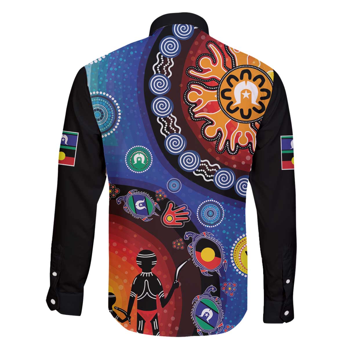 NAIDOC 2025 Our Voices Their Legacy Family Matching Off The Shoulder Long Sleeve Dress and Hawaiian Shirt