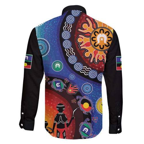 NAIDOC 2025 Our Voices Their Legacy Family Matching Off Shoulder Maxi Dress and Hawaiian Shirt