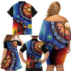 NAIDOC 2025 Our Voices Their Legacy Family Matching Off Shoulder Short Dress and Hawaiian Shirt