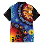 NAIDOC 2025 Our Voices Their Legacy Family Matching Off Shoulder Short Dress and Hawaiian Shirt