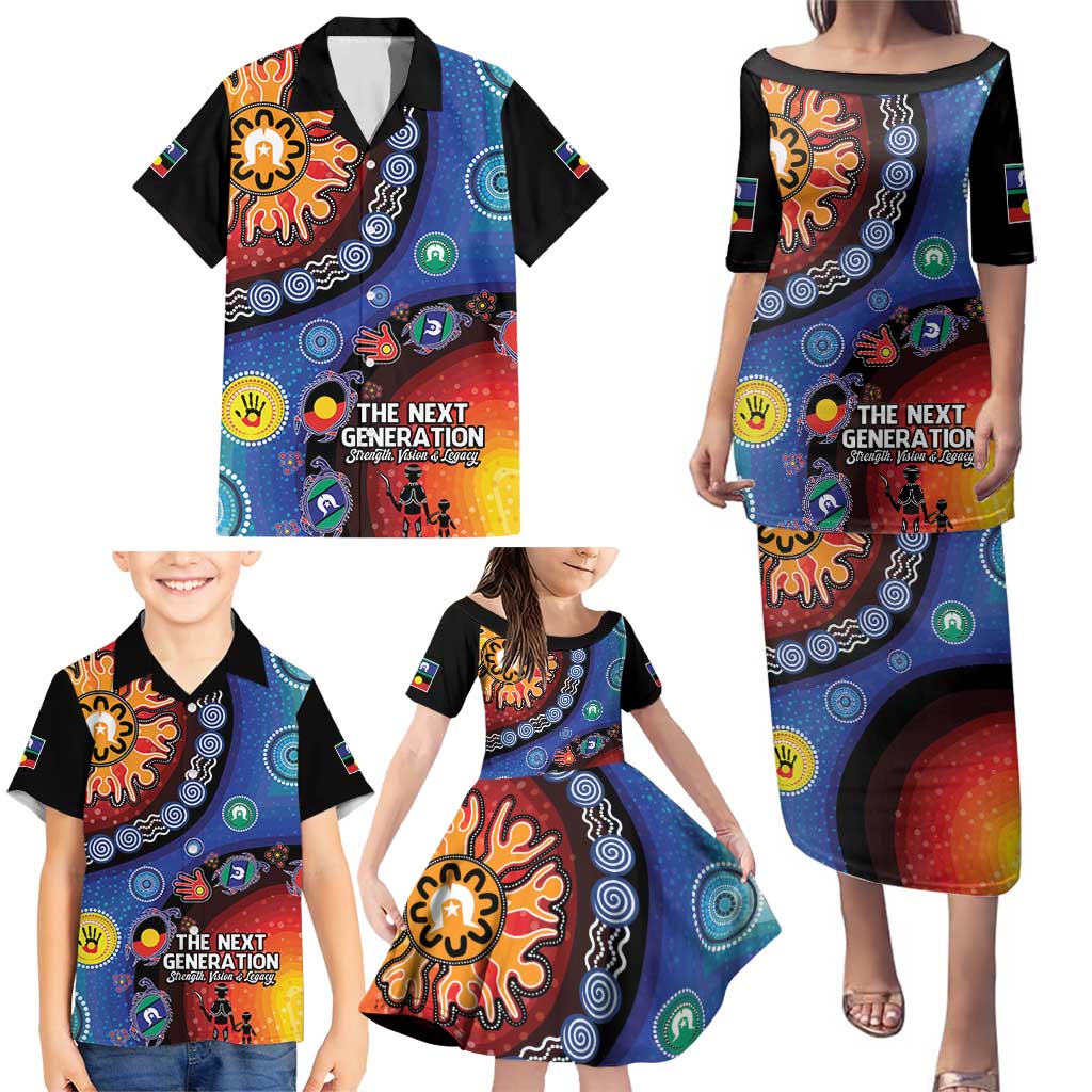 NAIDOC 2025 Our Voices Their Legacy Family Matching Puletasi and Hawaiian Shirt