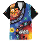 NAIDOC 2025 Our Voices Their Legacy Family Matching Short Sleeve Bodycon Dress and Hawaiian Shirt