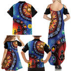 NAIDOC 2025 Our Voices Their Legacy Family Matching Summer Maxi Dress and Hawaiian Shirt