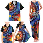 NAIDOC 2025 Our Voices Their Legacy Family Matching Tank Maxi Dress and Hawaiian Shirt