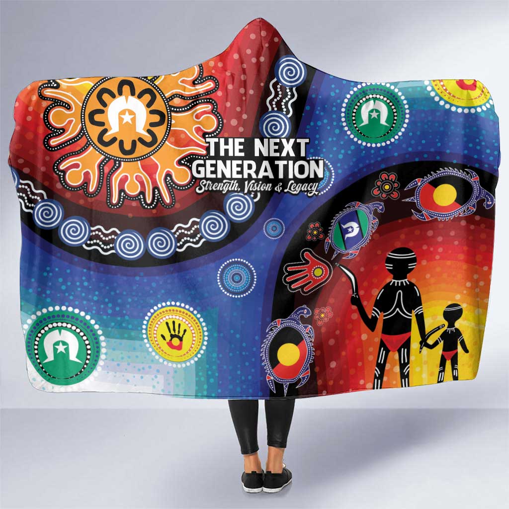 NAIDOC 2025 Our Voices Their Legacy Hooded Blanket