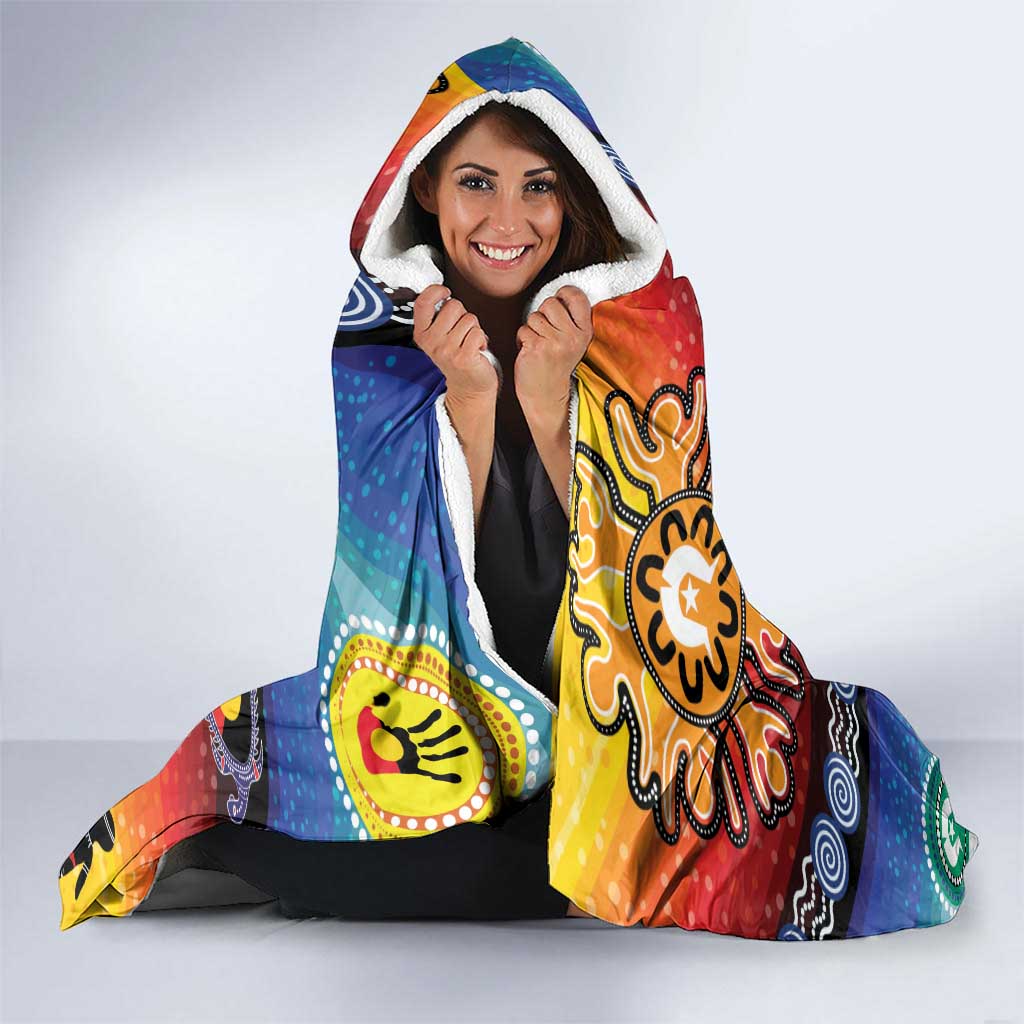 NAIDOC 2025 Our Voices Their Legacy Hooded Blanket