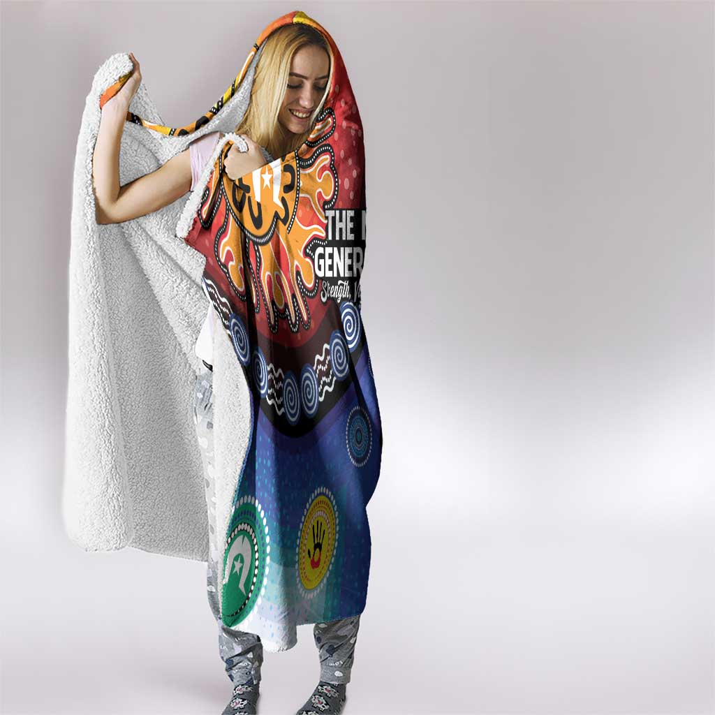 NAIDOC 2025 Our Voices Their Legacy Hooded Blanket