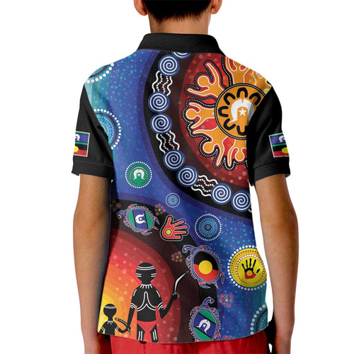 NAIDOC 2025 Our Voices Their Legacy Kid Polo Shirt