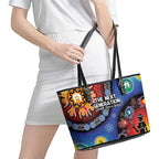 NAIDOC 2025 Our Voices Their Legacy Leather Tote Bag