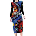 NAIDOC 2025 Our Voices Their Legacy Long Sleeve Bodycon Dress