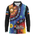 NAIDOC 2025 Our Voices Their Legacy Long Sleeve Polo Shirt