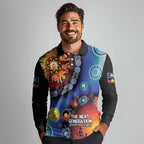 NAIDOC 2025 Our Voices Their Legacy Long Sleeve Polo Shirt
