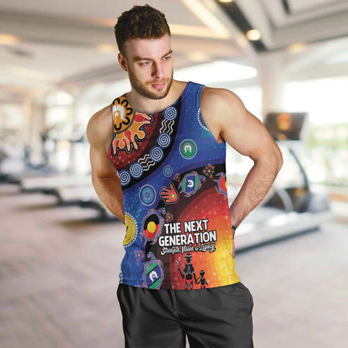 NAIDOC 2025 Our Voices Their Legacy Men Tank Top