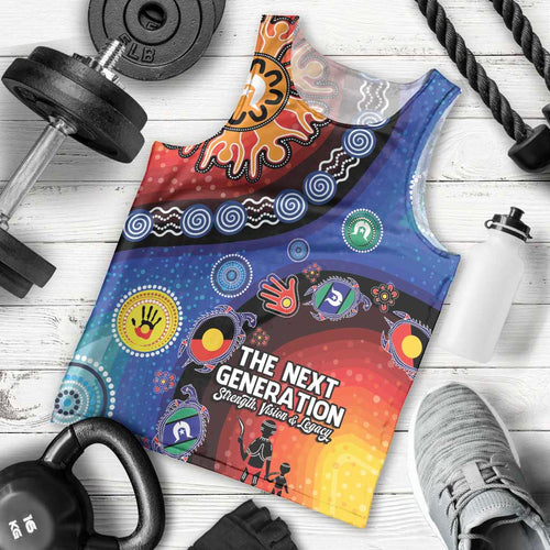 NAIDOC 2025 Our Voices Their Legacy Men Tank Top