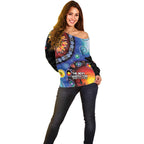NAIDOC 2025 Our Voices Their Legacy Off Shoulder Sweater