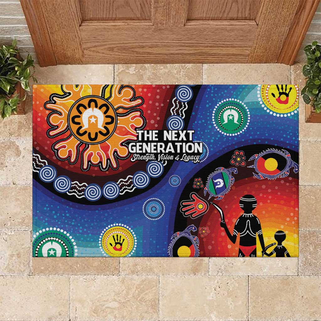NAIDOC 2025 Our Voices Their Legacy Rubber Doormat