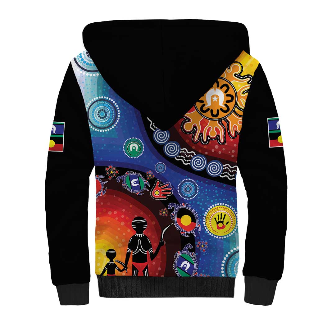 NAIDOC 2025 Our Voices Their Legacy Sherpa Hoodie