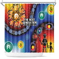 NAIDOC 2025 Our Voices Their Legacy Shower Curtain