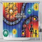 NAIDOC 2025 Our Voices Their Legacy Shower Curtain