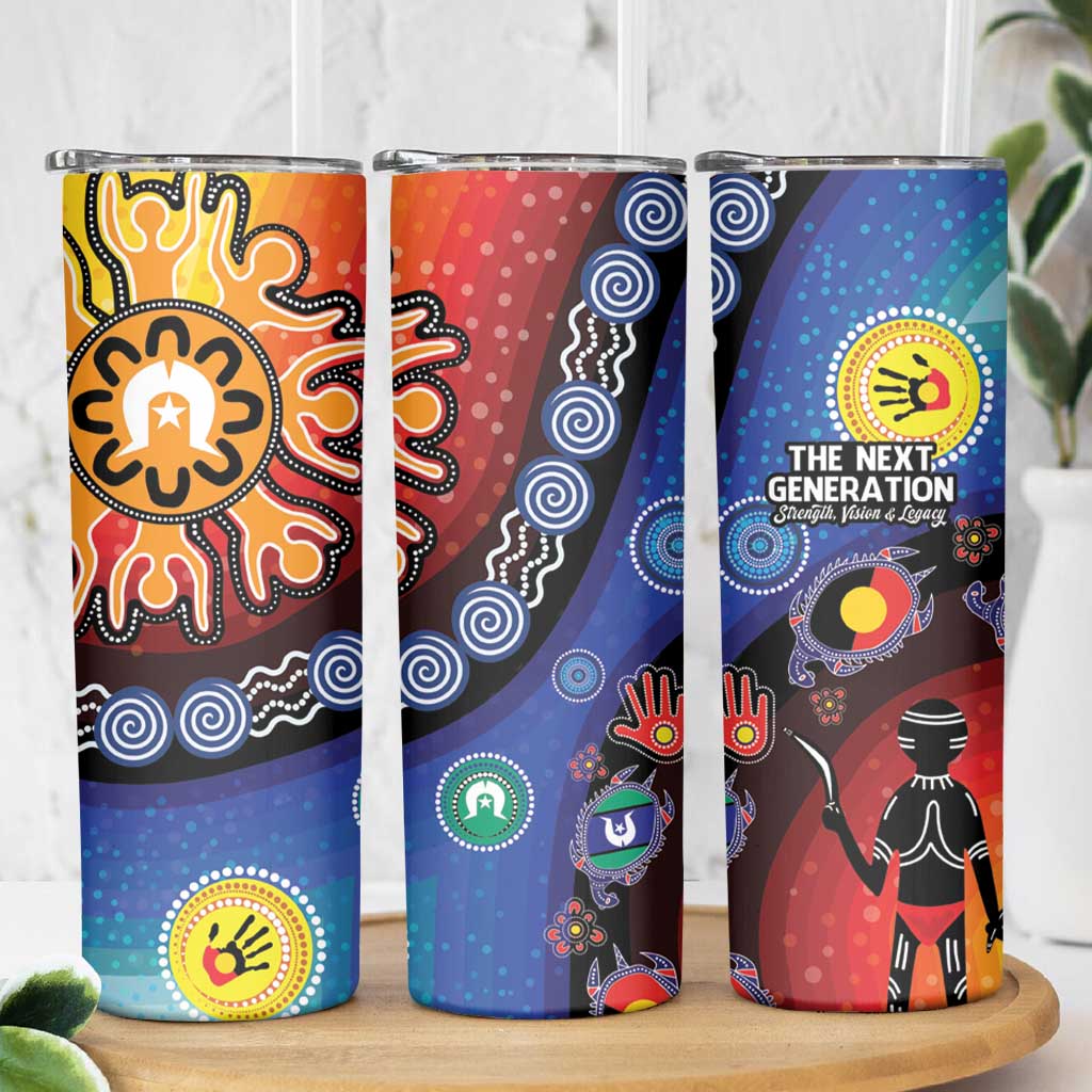 NAIDOC 2025 Our Voices Their Legacy Skinny Tumbler