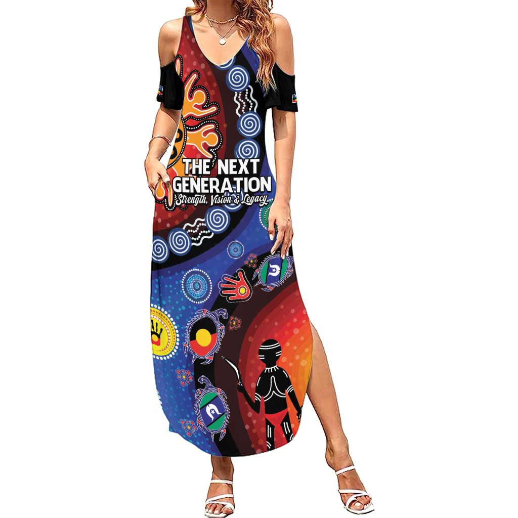 NAIDOC 2025 Our Voices Their Legacy Summer Maxi Dress