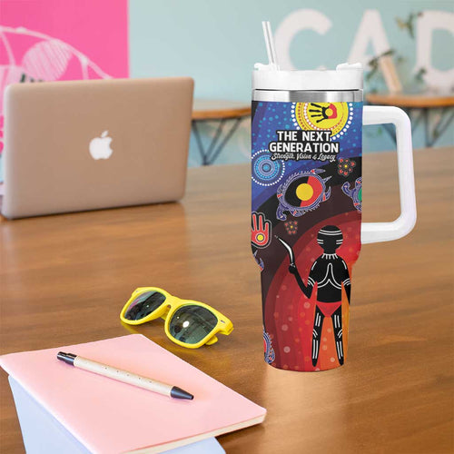 NAIDOC 2025 Our Voices Their Legacy Tumbler With Handle