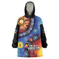 NAIDOC 2025 Our Voices Their Legacy Wearable Blanket Hoodie