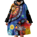 NAIDOC 2025 Our Voices Their Legacy Wearable Blanket Hoodie