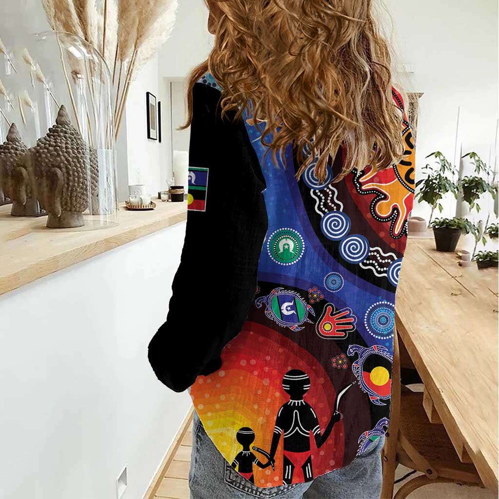 NAIDOC 2025 Our Voices Their Legacy Women Casual Shirt
