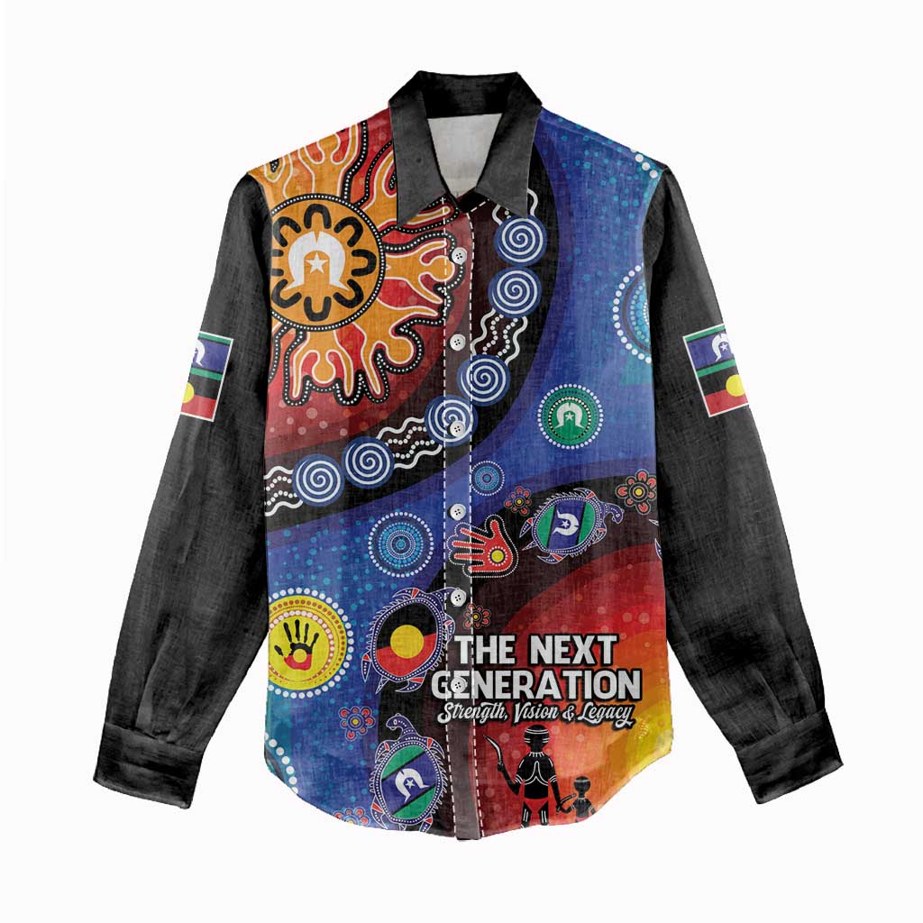 NAIDOC 2025 Our Voices Their Legacy Women Casual Shirt