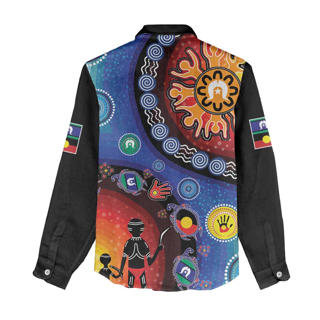 NAIDOC 2025 Our Voices Their Legacy Women Casual Shirt