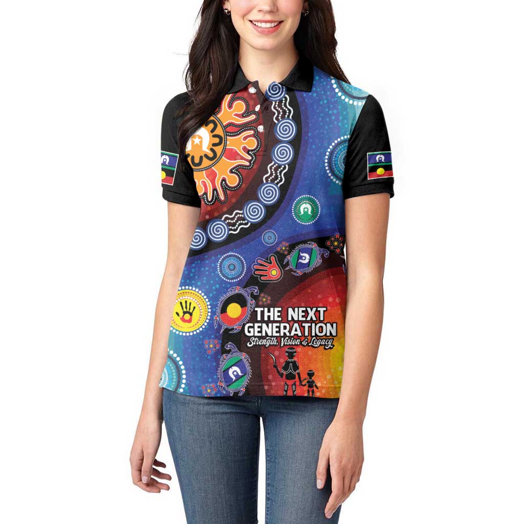 NAIDOC 2025 Our Voices Their Legacy Women Polo Shirt