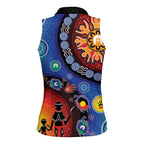 NAIDOC 2025 Our Voices Their Legacy Women Sleeveless Polo Shirt