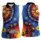 NAIDOC 2025 Our Voices Their Legacy Women Sleeveless Polo Shirt