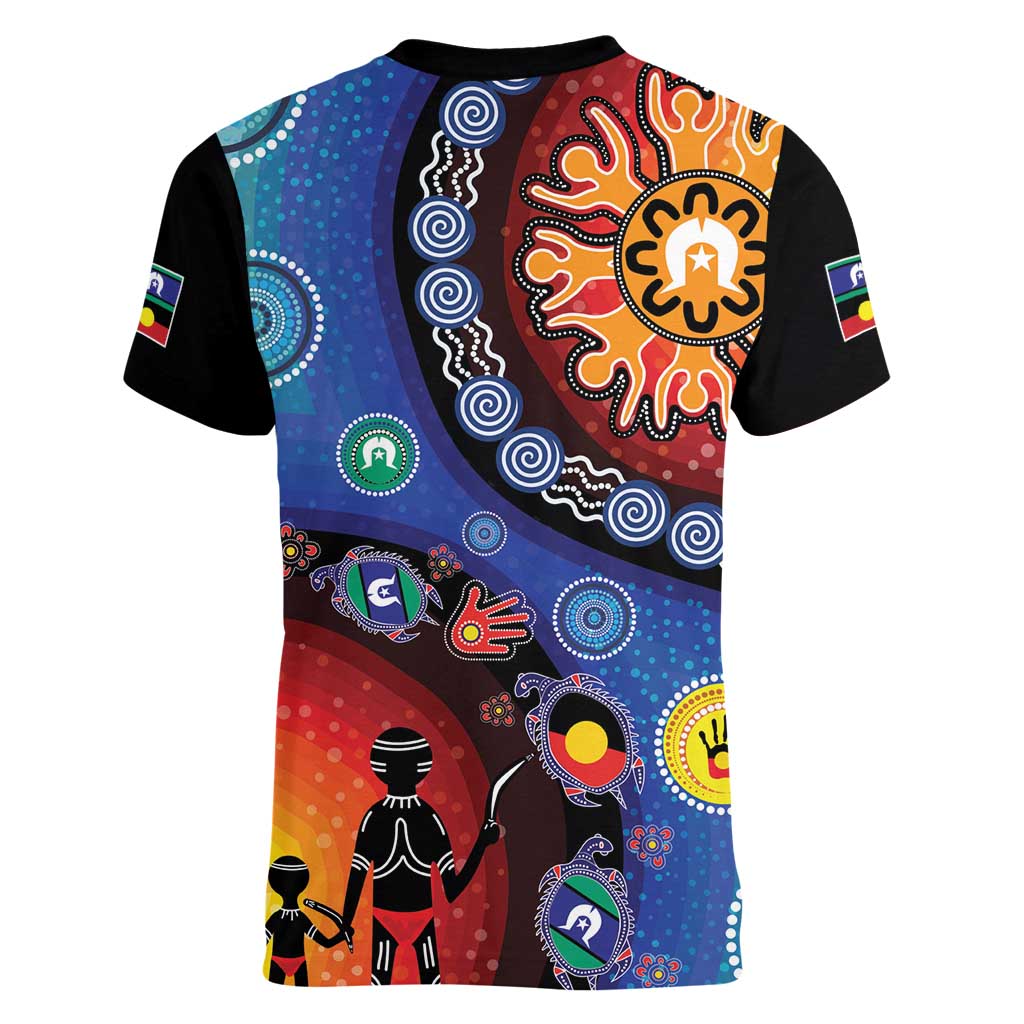 NAIDOC 2025 Our Voices Their Legacy Women V-Neck T-Shirt