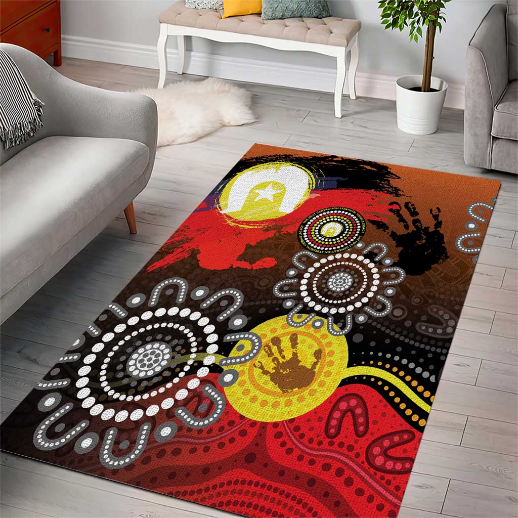 NAIDOC 2025 The Next Generation Area Rug Aboriginal-Islanders Inspired Story