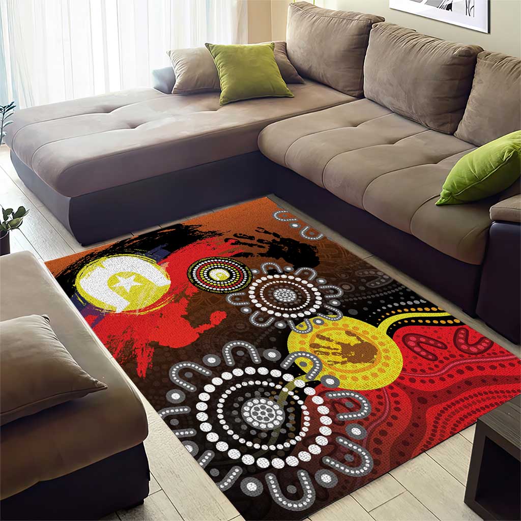NAIDOC 2025 The Next Generation Area Rug Aboriginal-Islanders Inspired Story