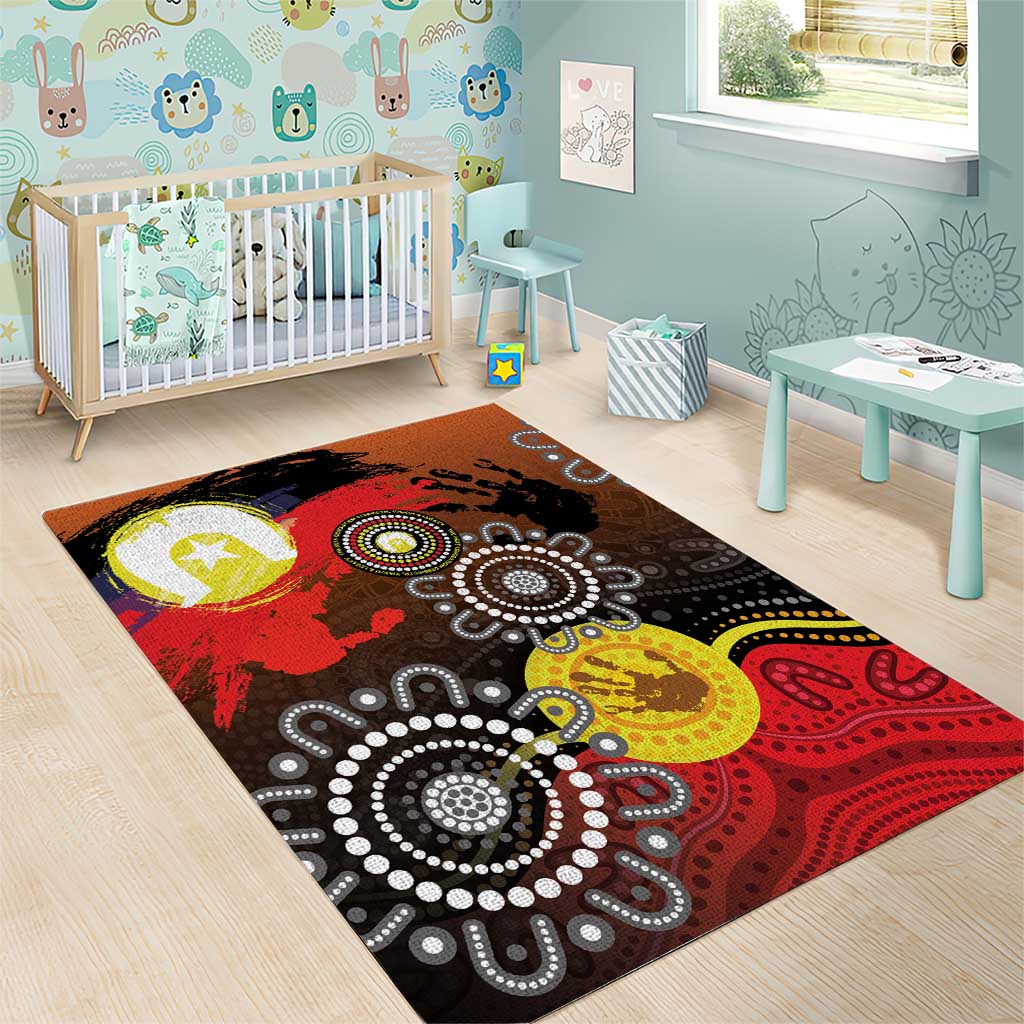 NAIDOC 2025 The Next Generation Area Rug Aboriginal-Islanders Inspired Story