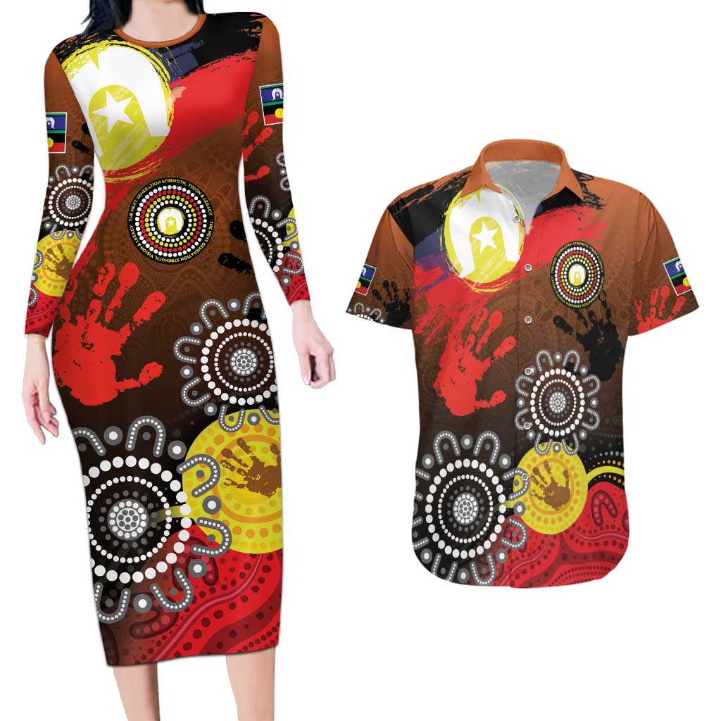 NAIDOC 2025 The Next Generation Couples Matching Long Sleeve Bodycon Dress and Hawaiian Shirt Aboriginal-Islanders Inspired Story